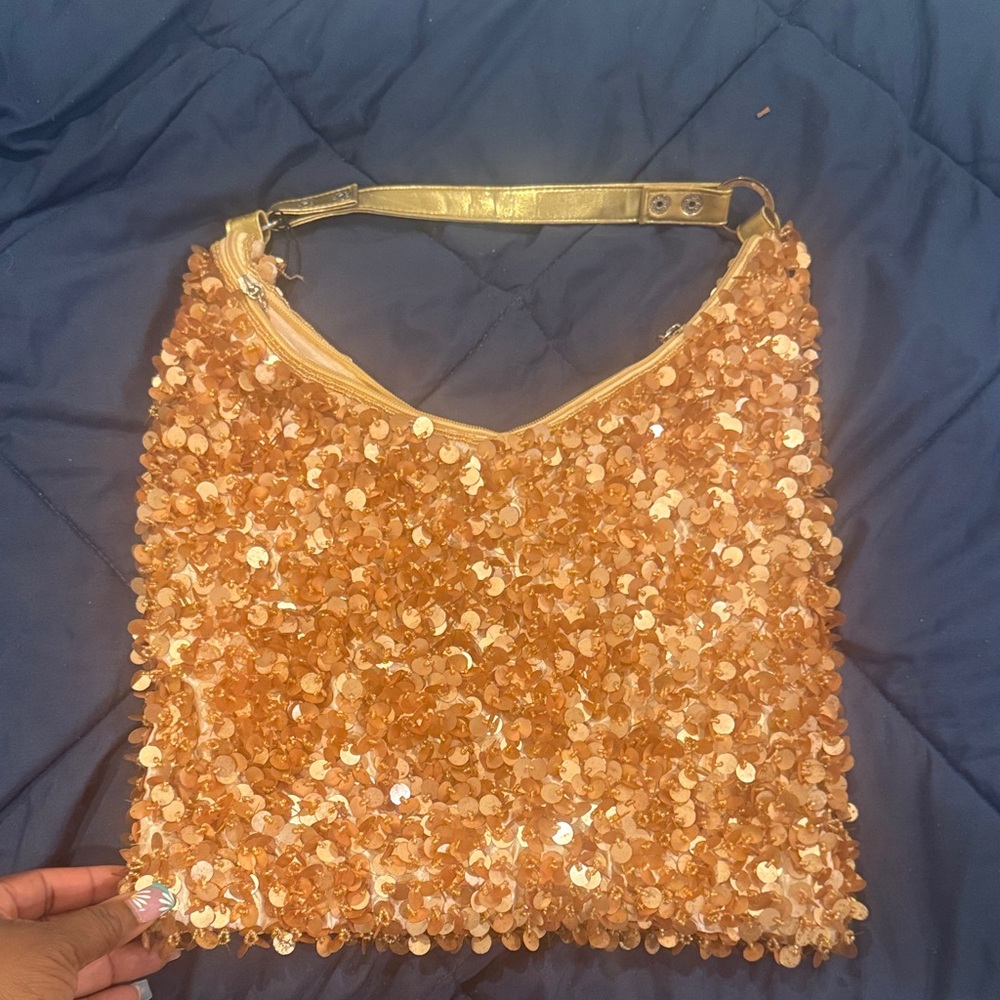 Gold Sequin Women's Bag